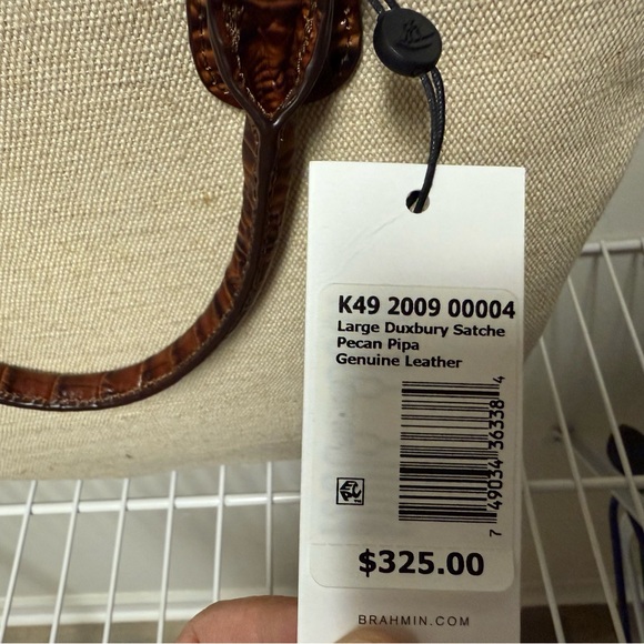 Brahmin Large Duxbury Satchel Pecan Pipa - Picture 4 of 4